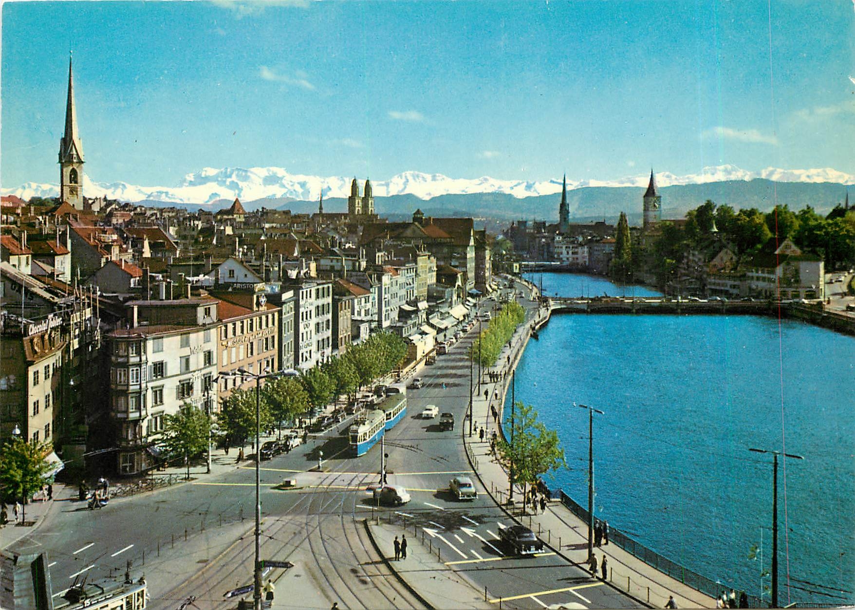 CPM Zurich  Limmatquai und Alpen