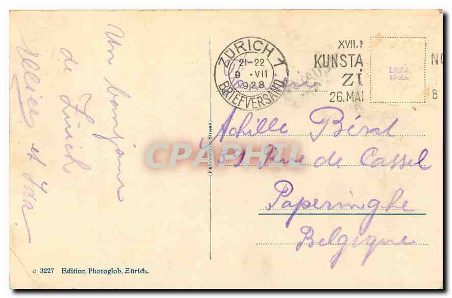 CPM Zurich — Verso