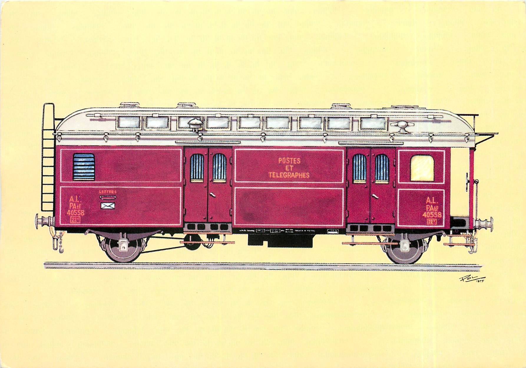 CPM Wagon-poste type Alsace-Lorraine