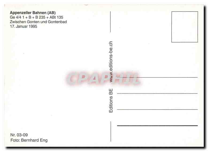 CPM Appenzeller Bahnen — Verso