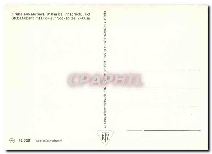 CPM GruBe aus Mutters — Verso