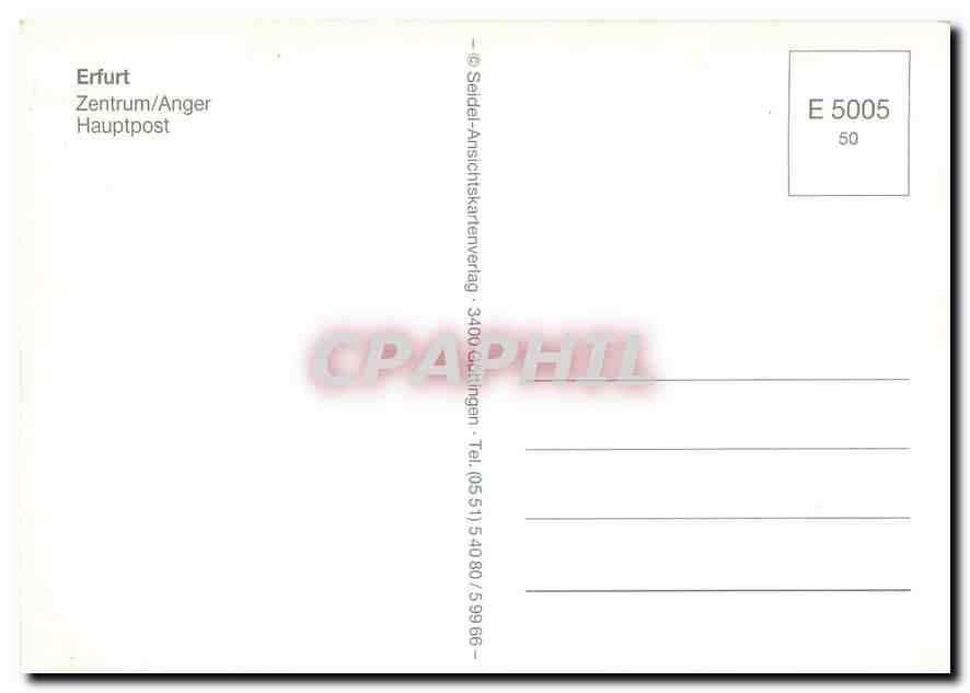 CPM Erfurt Zentrum/Anger — Verso