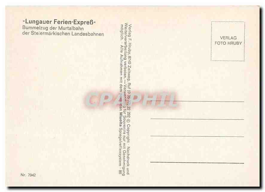 CPM Lungauer Ferien-ExpreB — Verso