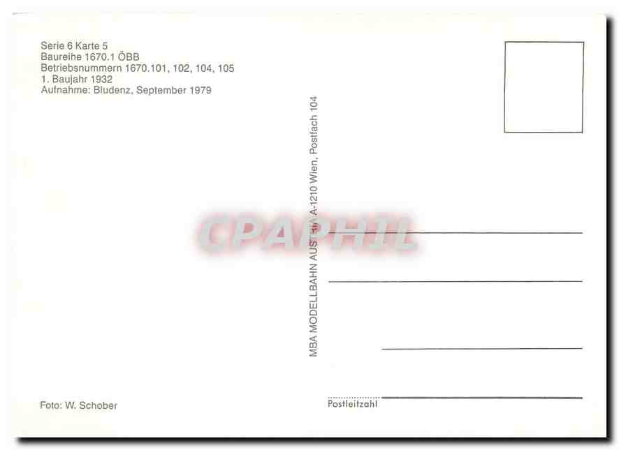 CPM Baureihe 1670.1 OBB — Verso