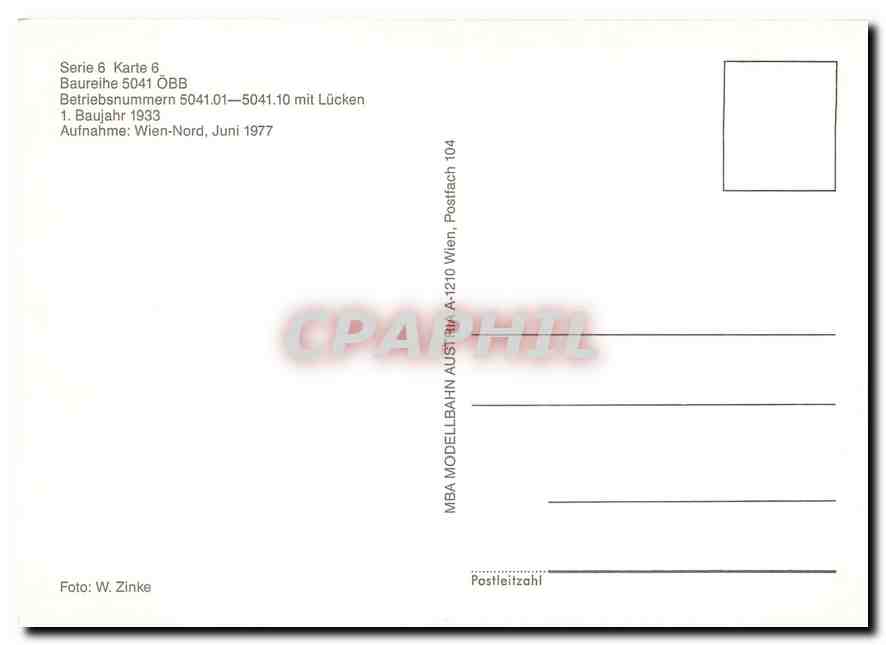CPM Baureihe 5041 OBB — Verso