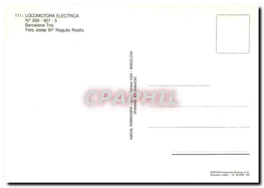 CPM LOCOMOTORA ELECTRICA — Verso
