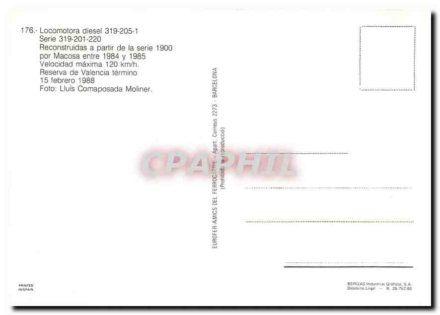 CPM Locomotora diesel 319-201-220 — Verso
