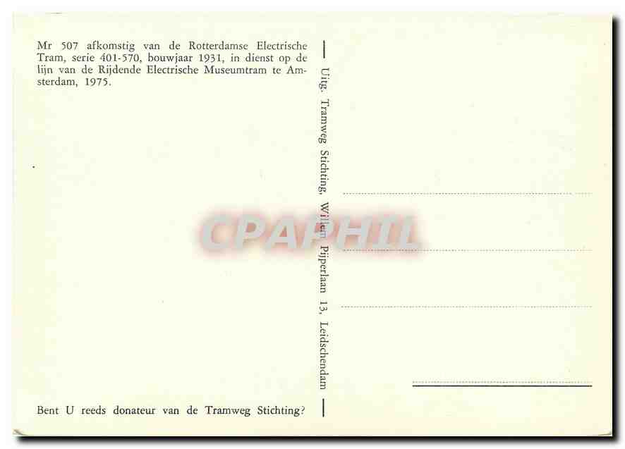 CPM Mr 507 afkomstig van de Rotterdamse — Verso