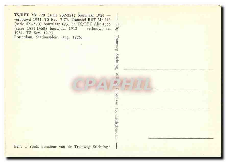 CPM TS/RET Mr 220 (serie 202-221) bouwjaar 1924 — Verso