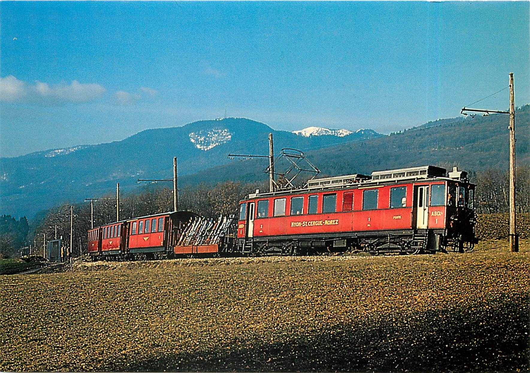 CPM Chemin de fer Nyon-St.Cergues-Morez