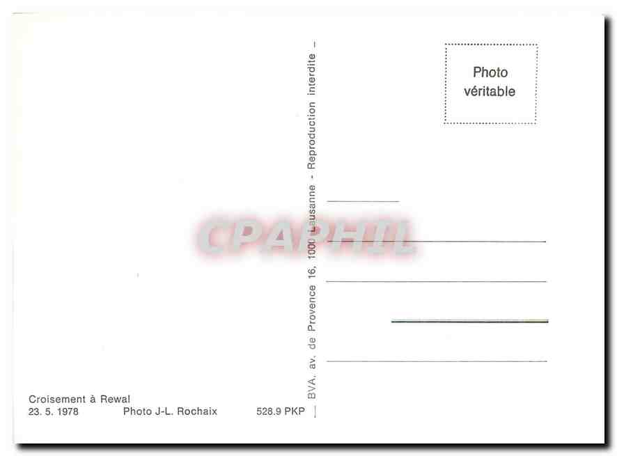 CPM Croisement à Rewal — Verso