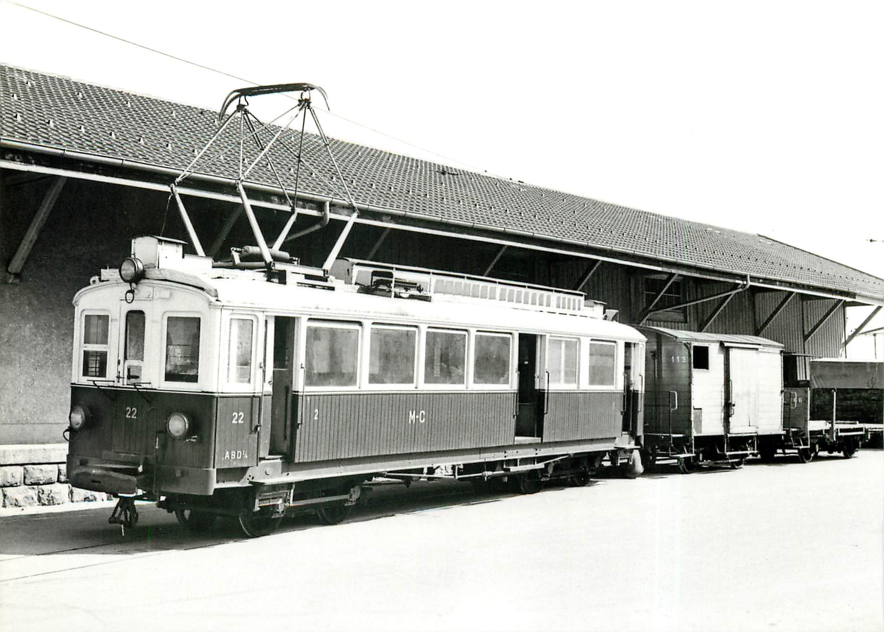 CPM Adhäsion-Triebwagen MC ABDe 4/4 22