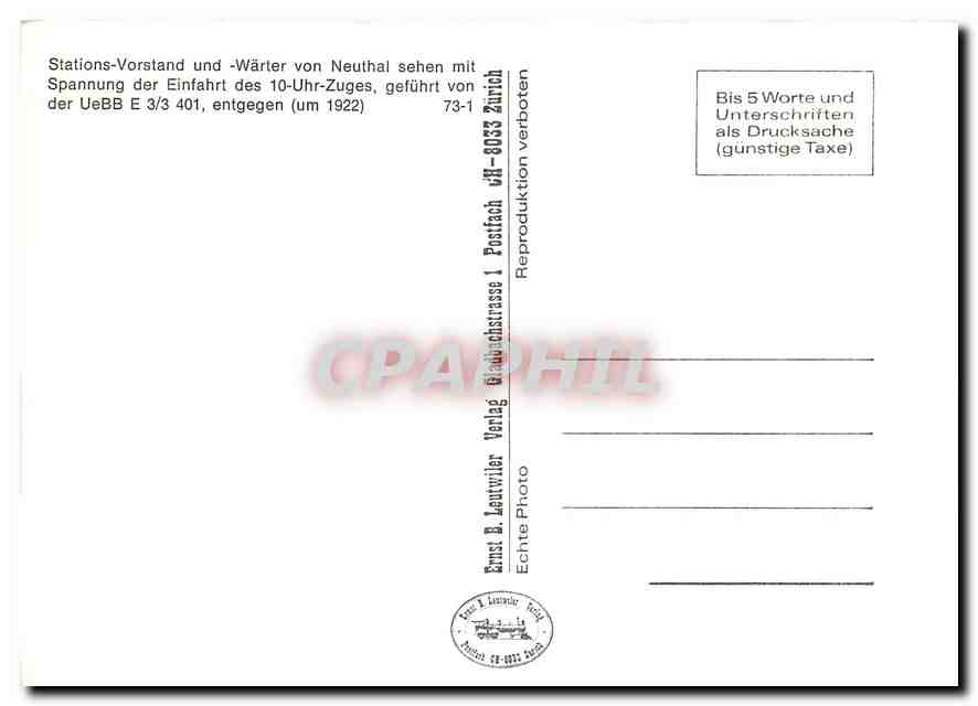 CPM Stations-Vorstand und -Wärter von Neuthal sehen mii — Verso