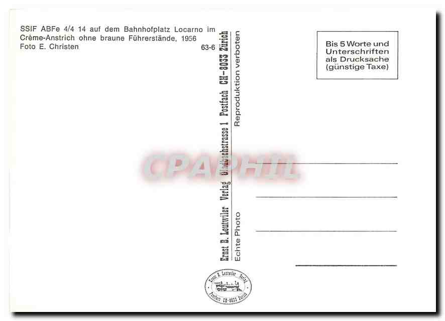 CPM Foto E. Christien — Rückseite