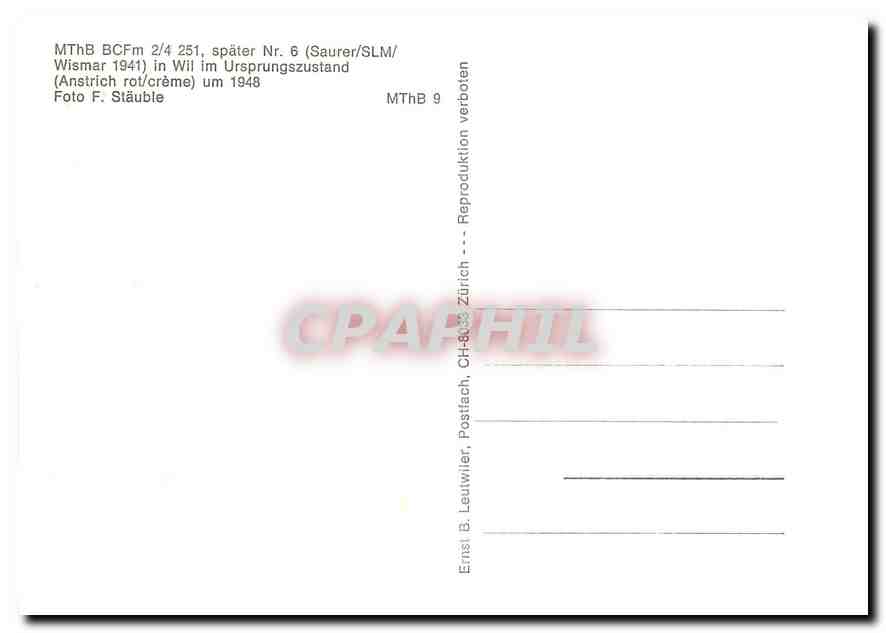 CPM Foto F.Stäuble — Verso