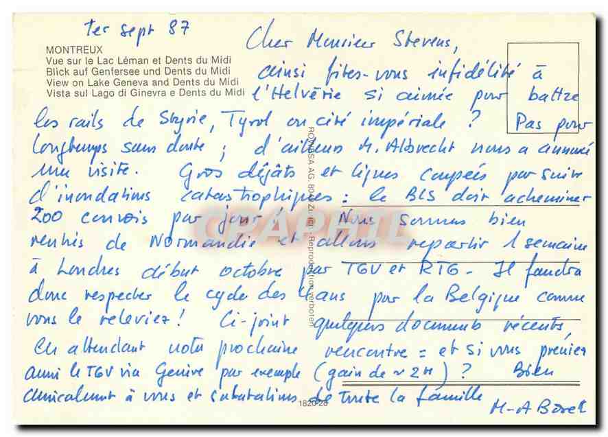 CPM MONTREUX — Verso