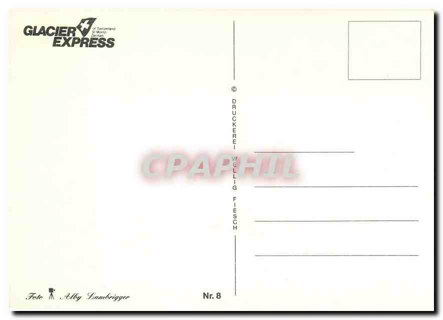 CPM GLACIER EXPRESS — Verso