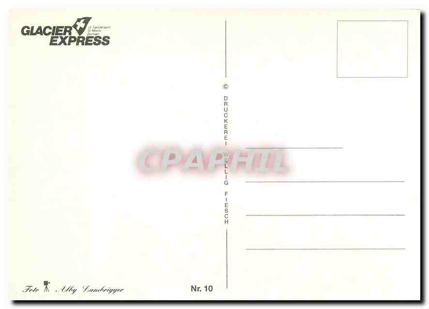 CPM GLACIER EXPRESS — Verso