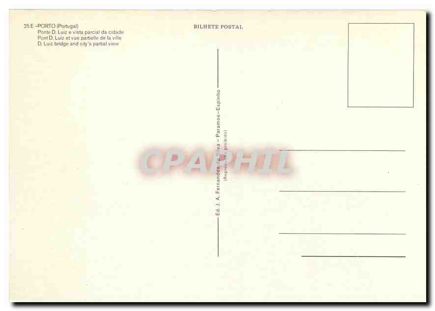 CPM Portugal — Rückseite