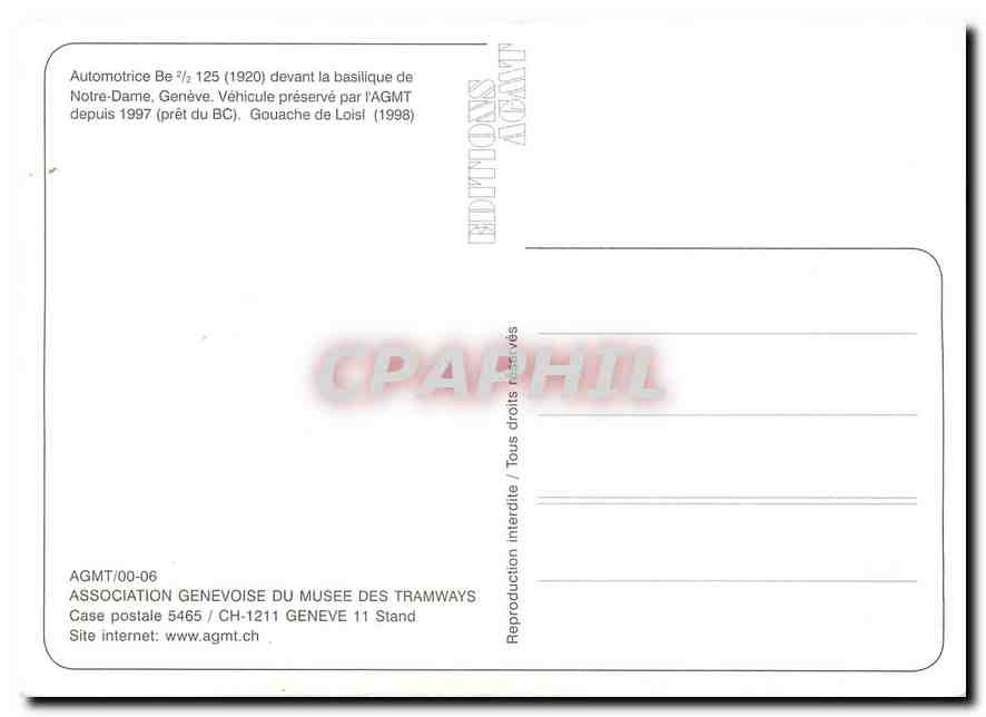 CPM Automotrice Be z/z 125 — Verso