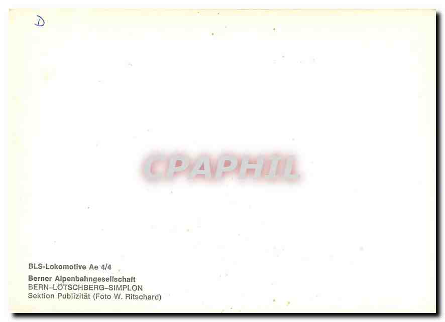CPM Lokomotive Ae 4/4 — Verso