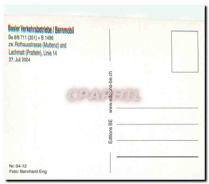 CPM Basler Verkehrsbetriebe/Bernmobil — Verso