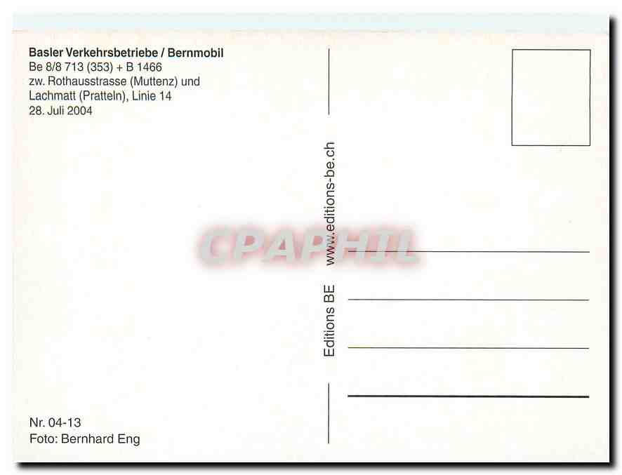 CPM Basler Verkehrsbetriebe/Bernmobil — Verso