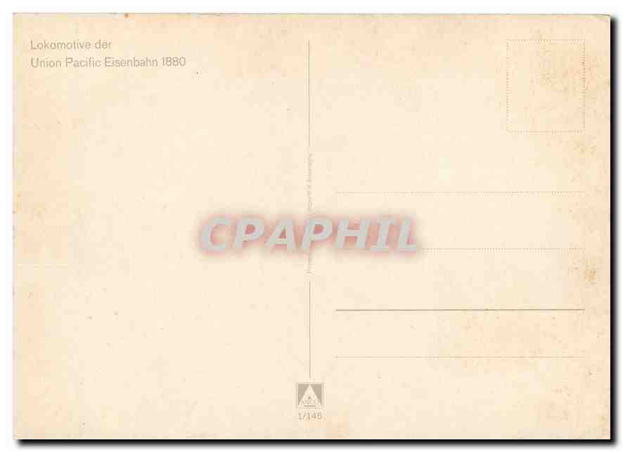 CPM Lokomotive der Union Pacific Eisenbahn — Verso