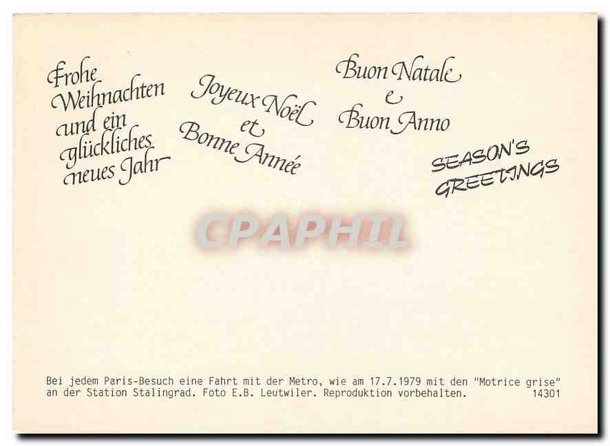 CPM Bei jedem Paris-Besuch — Verso