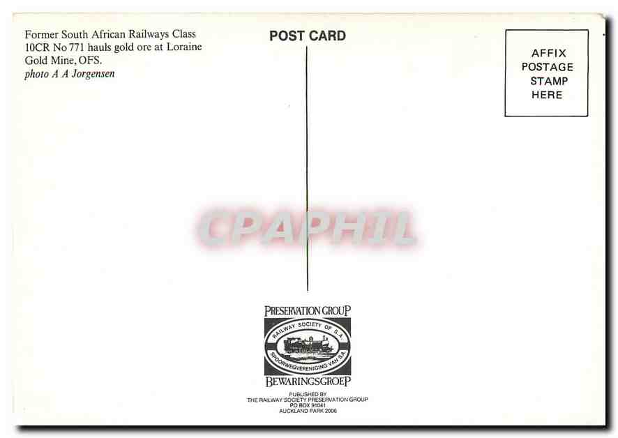 CPM Former South African Railways — Verso