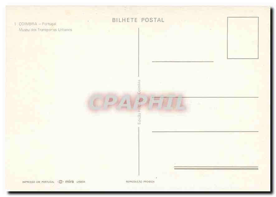 CPM COIMBRA - Portugal — Verso