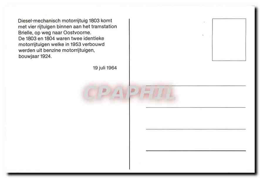CPM Diesel-mechanisch motorrijtuig 1803 — Verso