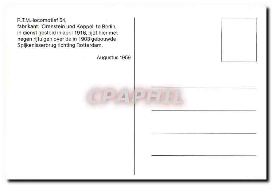 CPM R.T.M.-locomotief 54 — Verso