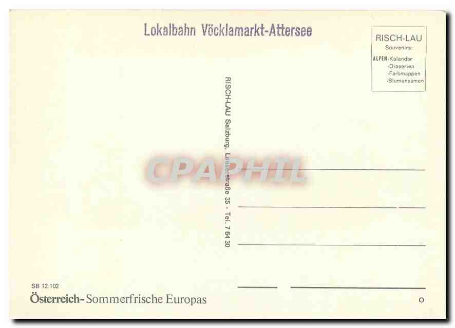 CPM Lokalbahn Vocklamarkt-Atlersee — Verso
