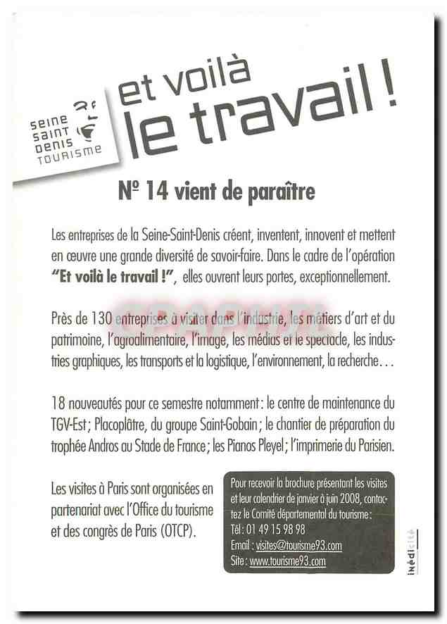 CPM et voila le travail — Rückseite