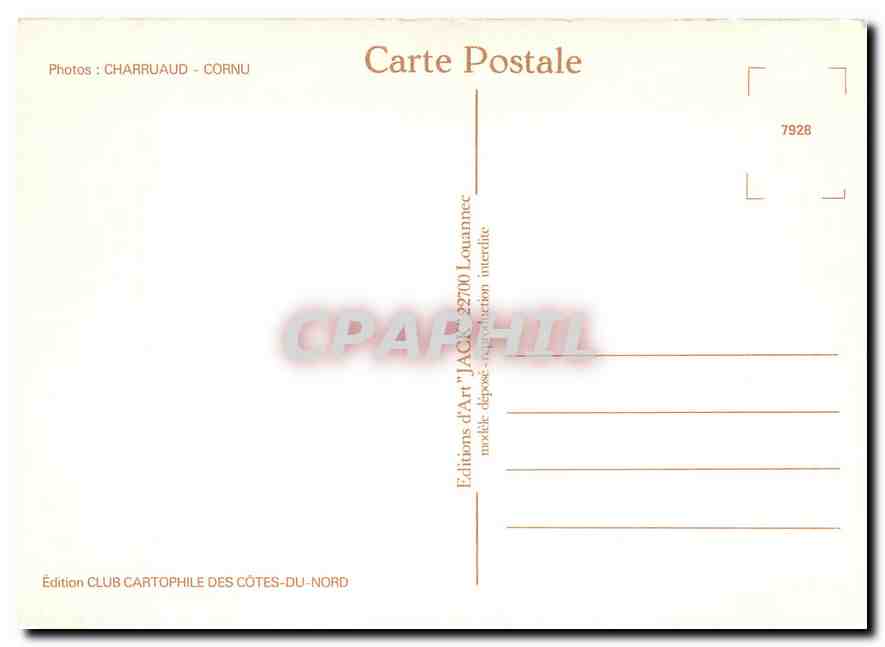 CPM Bapteme du TGVA "VILLE DE St BRIEUC" — Rückseite