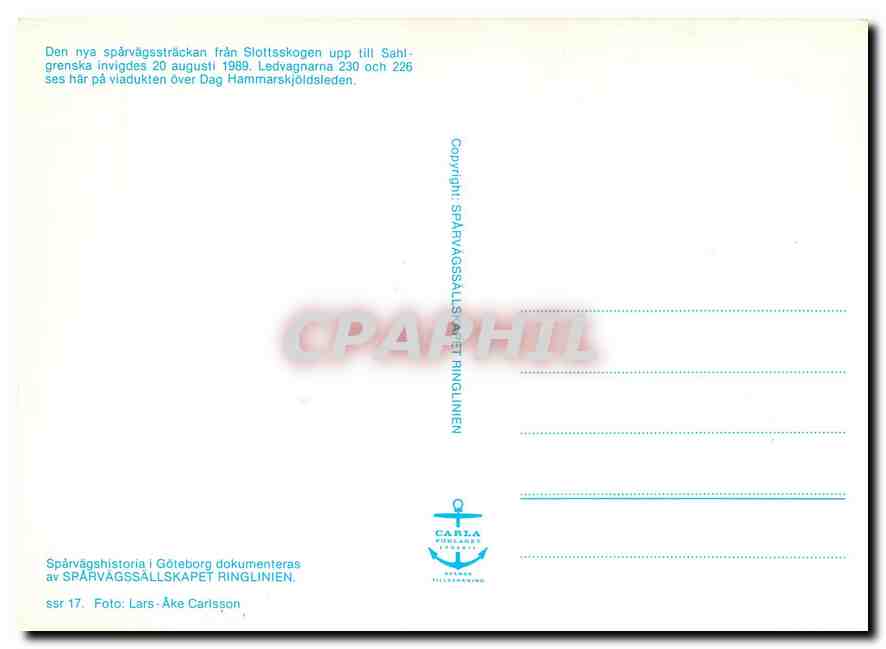 CPM Sparvagshistoria l Goteborg — Verso