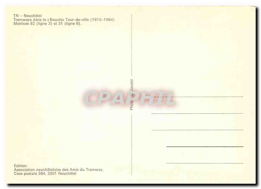 CPM Neuchatel — Verso