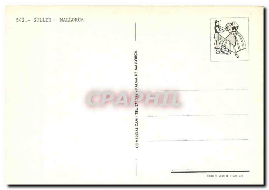 CPM SOLLER - MALLORCA — Verso