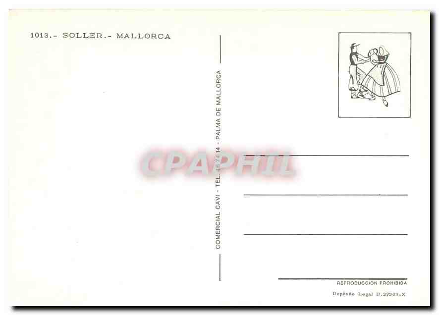 CPM SOLLER - MALLORCA — Verso