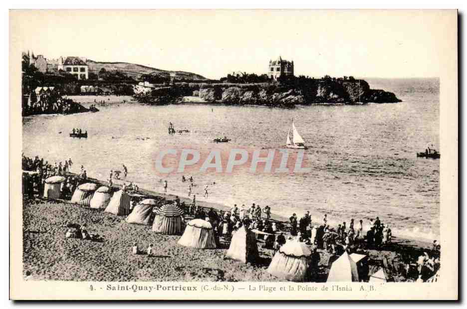 Saint-Quay-Portrieux (C.-du-N.) — La Plage et la Pointe de l'Isniâ — A.B.