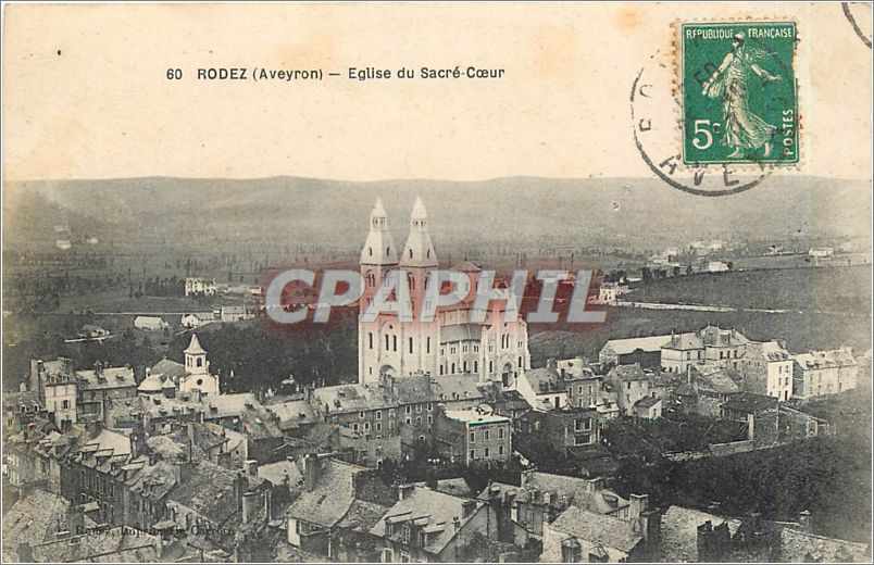 CPA RODEZ-(Aveyron)-Eglise du Sacre-Coeur
