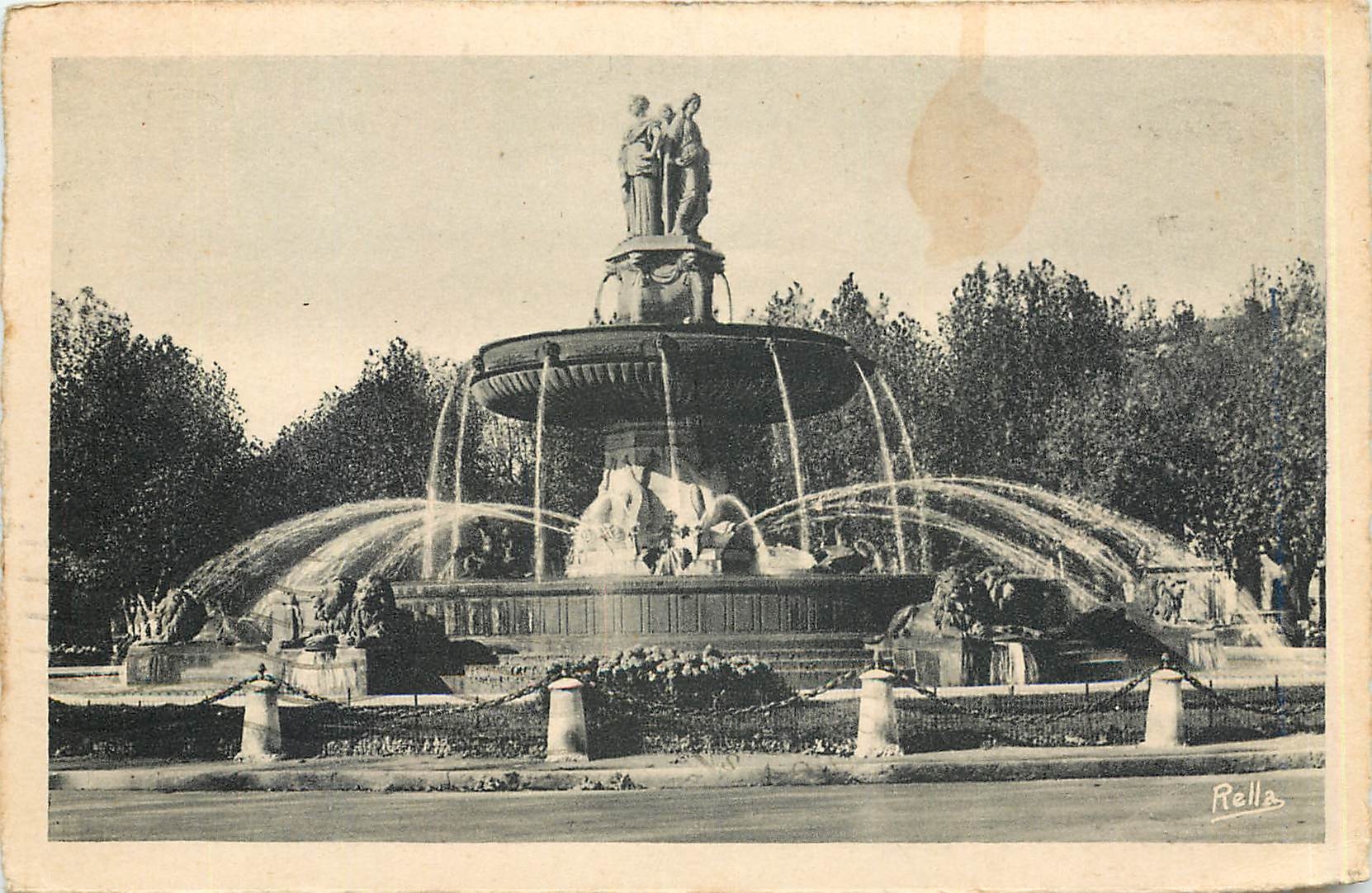 La Grande Fontaine — Aix-en-Provence — éditée par Rolla