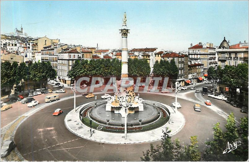 CPM MARSEILLE.Place Castellane et Fontaine Cantini