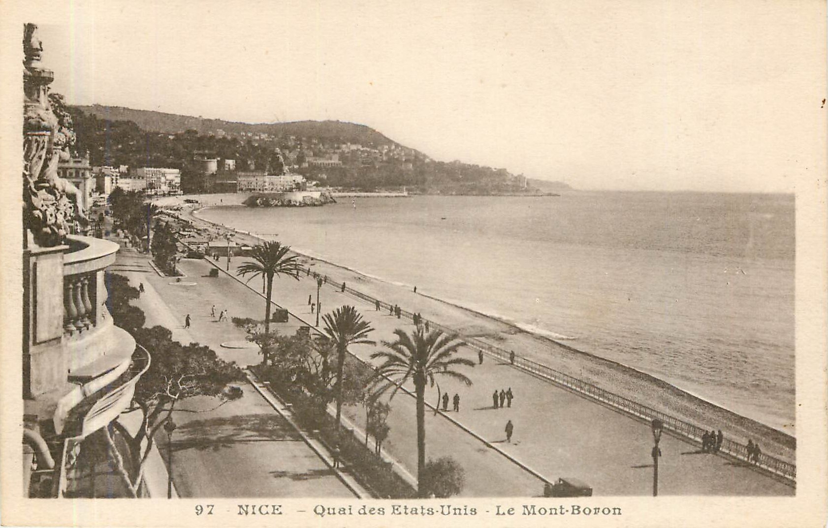 CPA NICE. Quai des Etats-Unis. E Mont-Bofon
