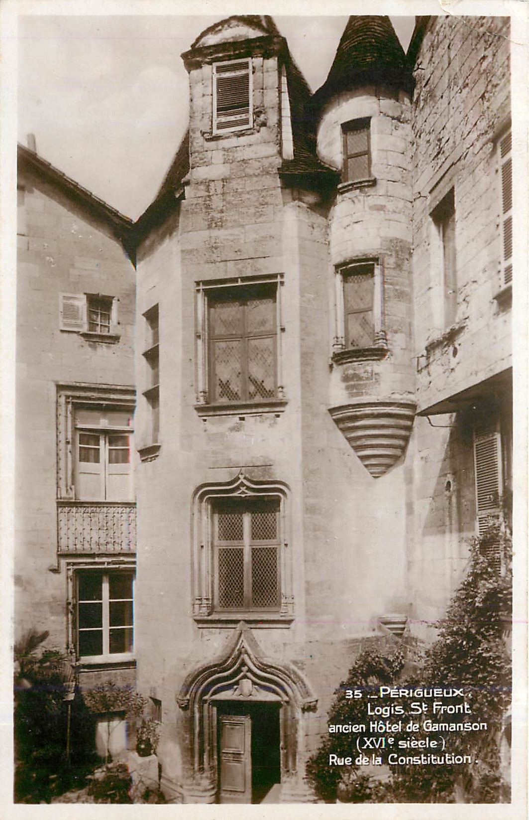 CPA PERIGUEUX.logis St Front ancien Hotel de Gamanson (XVIe siecle) Rue de la Constitution