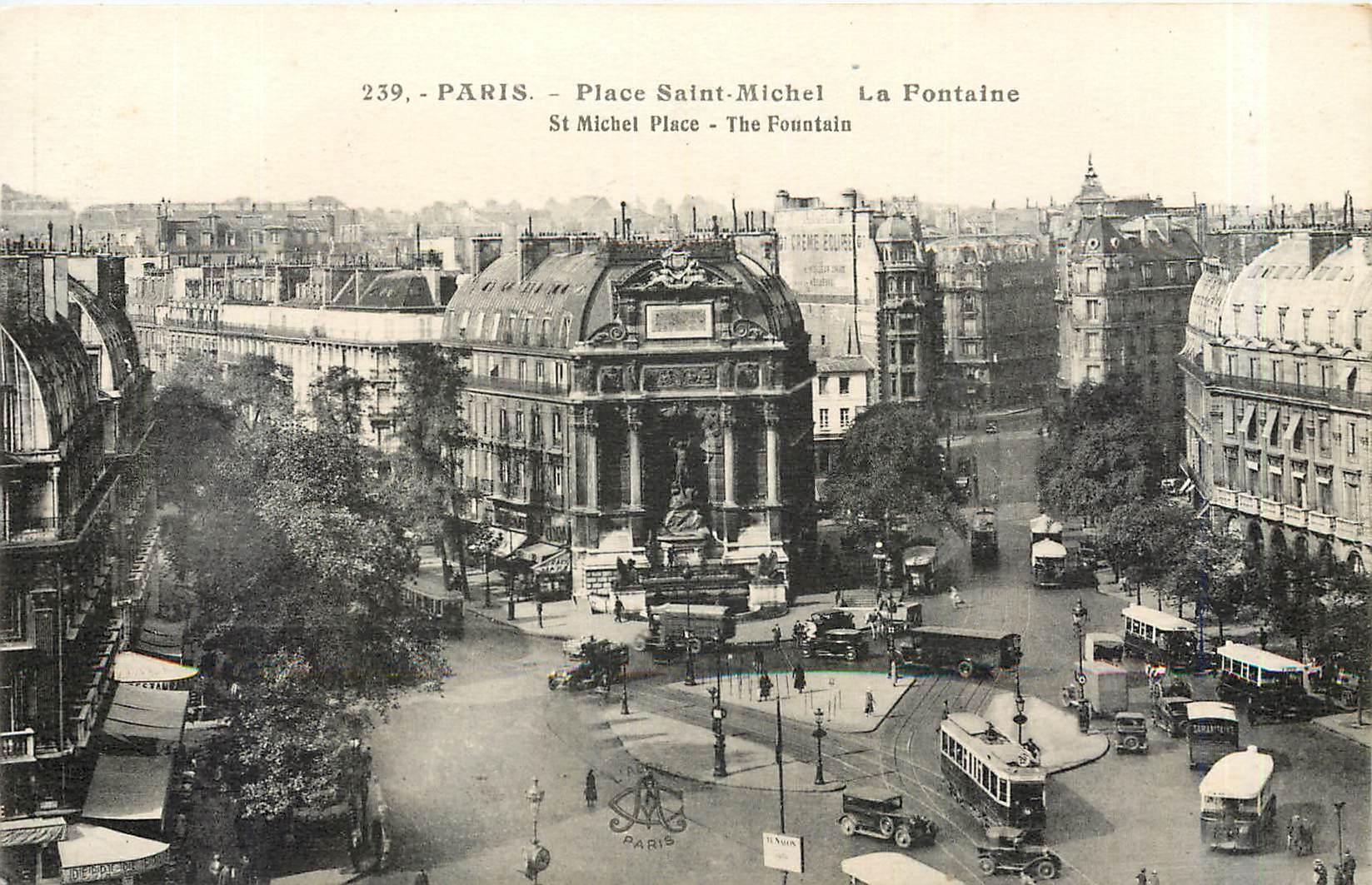 CPA PARIS-Place Saint-Michel  la fontaine