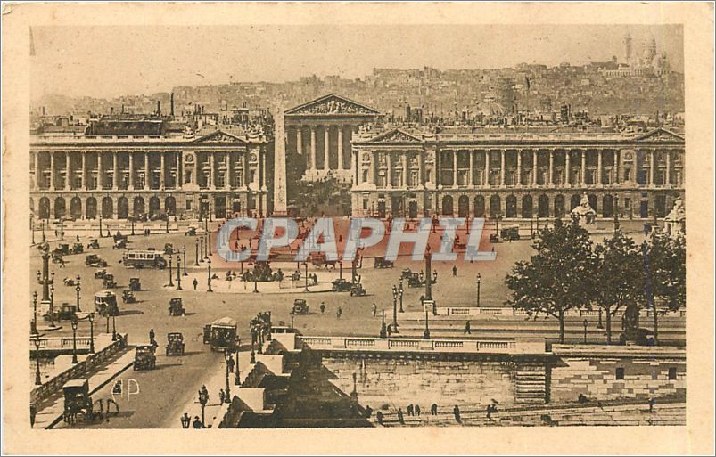 CPA PARIS-de la place de la Concorde prise Perspective 