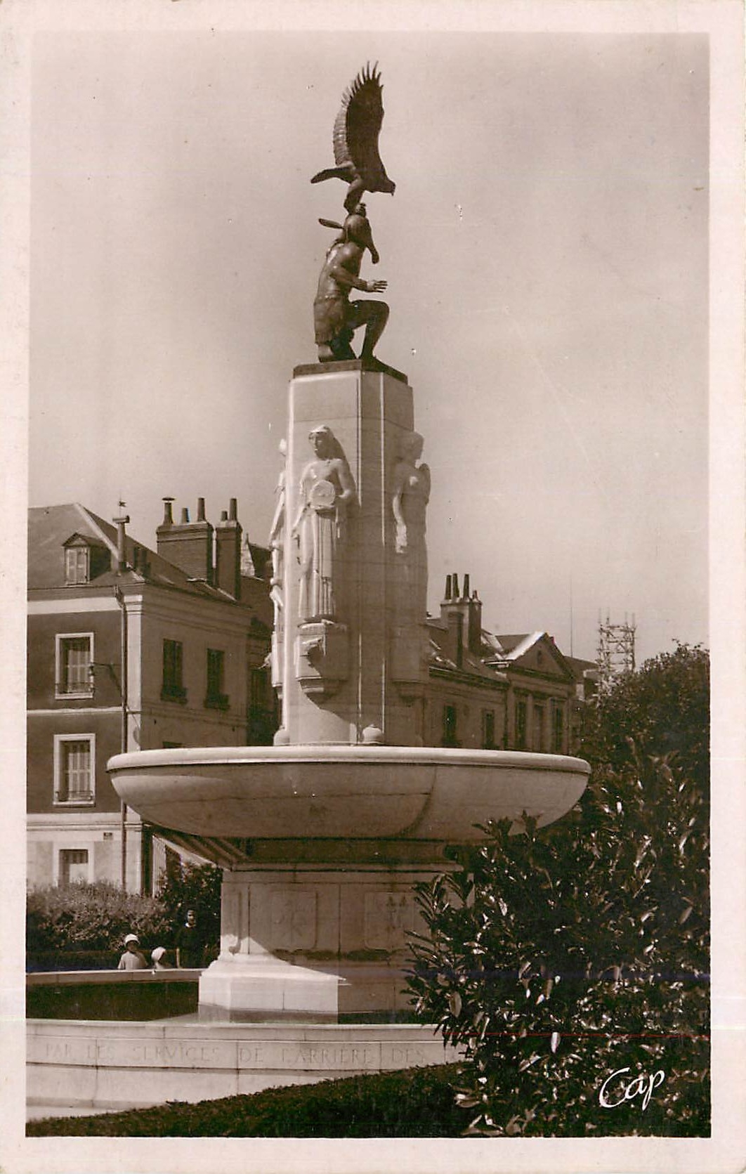 CPA 254 TOURS-Monument de reconnaissance américaine