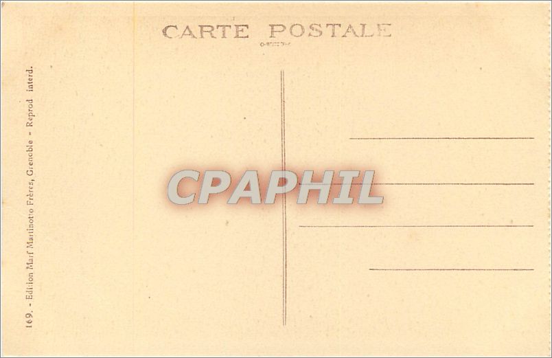 CPA La Route en a pic et les Cascades de la Vernaison — Rückseite
